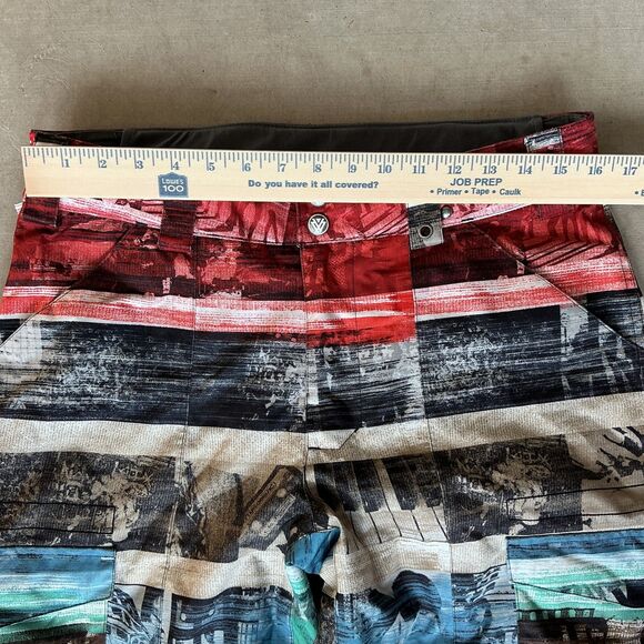 Burton Mens Snowboard Pant Size Small Multicolor Novelty Print Ltd Edition Ski - Picture 15 of 16